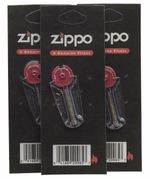 3 PACKS 100% GENUINE ZIPPO LIGHTER  18 FLINTS GENUINE ORIGINAL FREE POSTAGE