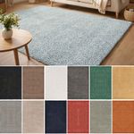 Ainsley Plain Living Room Shaggy Area Rug Polyester Rug