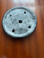 Authentic Mursi Tribe Lip Plate–Handmade Ethiopian Clay Ornament–African Jewelry