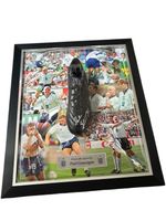 Paul Gascoigne Framed Signed Football Boot Display with Plaque and COA 