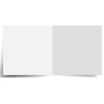 50 x 6"x6" Greeting Card Blank Inserts For Wedding Invites, Card Making. White 1