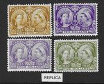 Canada: 1897 JUBILEE: $2.00, $3.00, $4.00 & $5.00: UM: REPLICAS