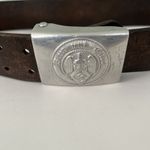 World War II German Hitler Youth ("Hitlerjugend") belt buckle and leather belt.
