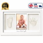 Baby Hand & Foot Print Clay Cast Kit Picture Frame Christening/Baby shower Gift