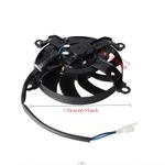 Universal Motorcycle Radiator Cooling Fan Water Oil Cooler 12V For HONDA YAMAHA