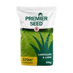 PREMIER LANDSCAPE & LAWN GRASS SEED 20KG - Covers up 570m² | Quick Germination