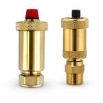 Automatic Air Vent Valve Brass 1/2" BSP or 15mm Compression Central Heating