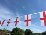 England St George Long 10m Fabric Bunting 30 Flags Free 2nd Class Postage