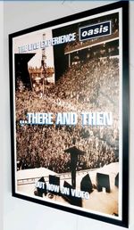 Oasis Framed ORIGINAL Poster-Liam Gallagher-Live Forever Definitely Maybe 