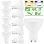 10-100Pack 5W 7W LED GU10 Light Bulbs Warm Cool White Spot 120° Down light 230V