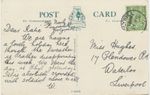 GB „HOLYWELL“ CDS 23mm RP postcard GV 1/2 D POSTMARK-ERROR MISSING YEAR 191?