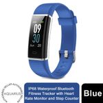 Aquarius Fitness Tracker Watch Heart Rate Step Counter IP68 Waterproof Blue Band