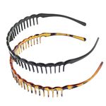 Sharks Tooth Zig Zag Hair Band Toothed Headband Alice Band Sports Ladies Men UK