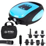 RYBO Thames Electric 12v SUP Air Pump for Tents and Paddleboards 20 PSI Max