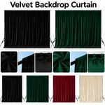 Velvet Backdrop Curtain Wedding Stage Theatre Photography Drapes 3x3m 3x6m UK