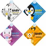 Personalised Animal Themed Baby on Board Car Signs - Choice of Designs Boy/Girl