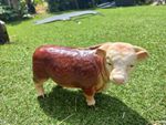 Melba Ware Bull Figurine Hereford Bull vintage advertising for Butchers Display