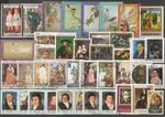 Art lot with stamps with paintings old master painting La peinture cuadro 3249