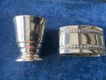 Quality heavy 800 Silver Beaker shot  Cup 1932 40g napkin ring 26g will split