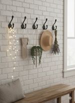 PACK OF 5 VICTORIAN INDUSTRIAL STYLE Heavy Cast Iron Coat Hooks Wall Mounted