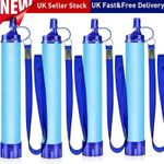 4Pack Portable Water Purifier Straw 5000L Outdoor Survival kit Emergency Camping