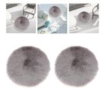 2pcs Round Area Rugs Room Bedroom Home Shaggy Carpet,