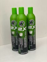 WE 2x Green Gas 800ml for use with toy airsoft 