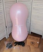 Babygo - 50cm Peanut Ball for Labour Birth Pregnancy Exercise | Birthing Ball