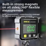 360° Magnetic Digital Angle Gauge Finder With Laser Inclinometer Level Meter