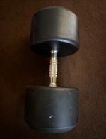 MUSCLE SQUAD 5kg Fixed Weight Dumbbell Black Rubber Unisex Adults Gym