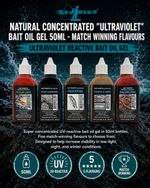 Sea Fishing Natural Concentrated Bait Oil GEL 60g - Match Winning UV Flavours