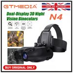 Night Vision Goggles Helmet & Head Mounted Binoculars Digital Infrared Goggles