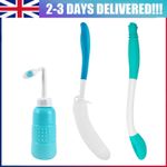 3Pcs Toilet Assistance Tool With Brush Sprayer For The Elderly Pregnant Disabled
