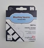 500 DOUBLE SIDED STICKY TABS MOUNTING SQUARES PHOTO MOUNTS SELF ADHESIVE