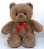 Cuddles Time Teddy Bear Plush Toy with Red Bow 14" Tall