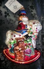 Christopher Radko "Rocking Cracker" Ornament    #99-349-0   - Vintage 1999 - NWT