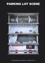 （20 styles) 1/64 LED Parking Diorama Garage x1 for Hot Wheels  ferrari porsche 