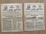 2x West Ham United programmes Port Vale (1956-57) & Fulham (1957-58) See Photos