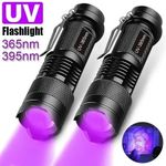 UV Flashlight LED Ultraviolet Torch 395/365Nm Zoomable Pet Stain Detector Tool