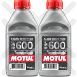 Motul RBF600 Brake Fluid High Performance Track Race DOT 4 - 2 X 500ML (1 Litre)