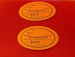 Repro Orange Kalamazoo Gibson-Style Guitar Label, 3 Labels