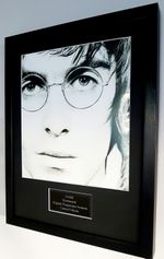 Oasis Framed Knebworth Programme Cover Insert-Liam Gallagher- Definitely Maybe 