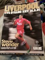 Liverpool V Dynamo Kiev 26/9/2001 Champions League Programme