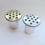 Metal Grave Vase Memorial Pot Flower Container Cemetery Holder Headstone Insert