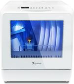 45 cm Mini Table Top Dishwasher, Portable Countertop Dishwasher, 6 Programs