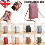 Women Crossbody Phone Purse Shoulder Strap RFID Blocking Wallet Touch Screen Bag