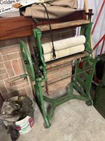 Antique Cast Iron Pioneer Mangle Green