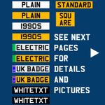 Any Scale 1/18 1/24 1/10 1/12 Registration Number Plates Any Size and Design