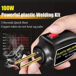 Hot Stapler Car Bumper Fender Welding Welder Gun Plastic Kit Repair +200 Staples