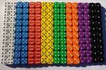 20 of Opaque Six Sided Spot Dice, size 16mm - D6 RPG -  Game Dice - Wargaming